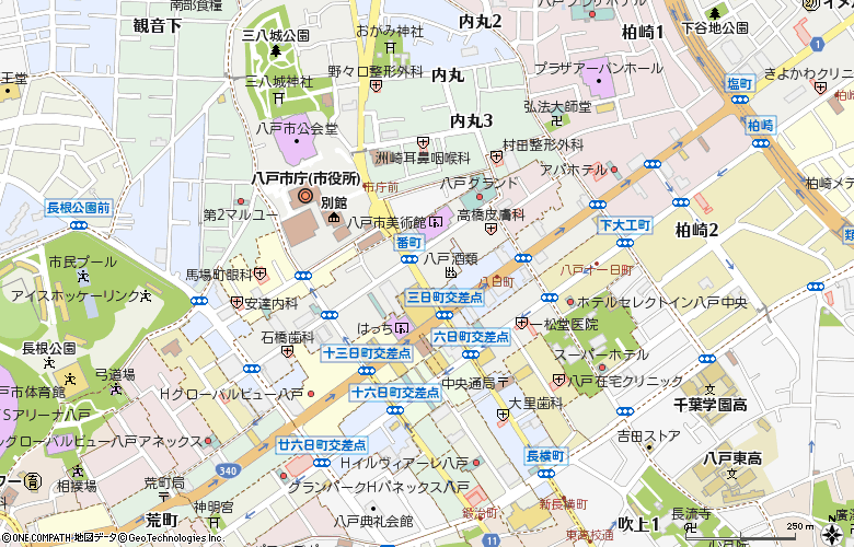 八戸ワールドコンタクト付近の地図